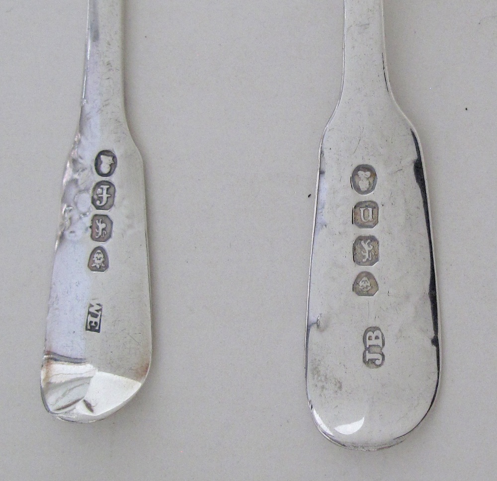 Silver berry spoons. - Image 10 of 10