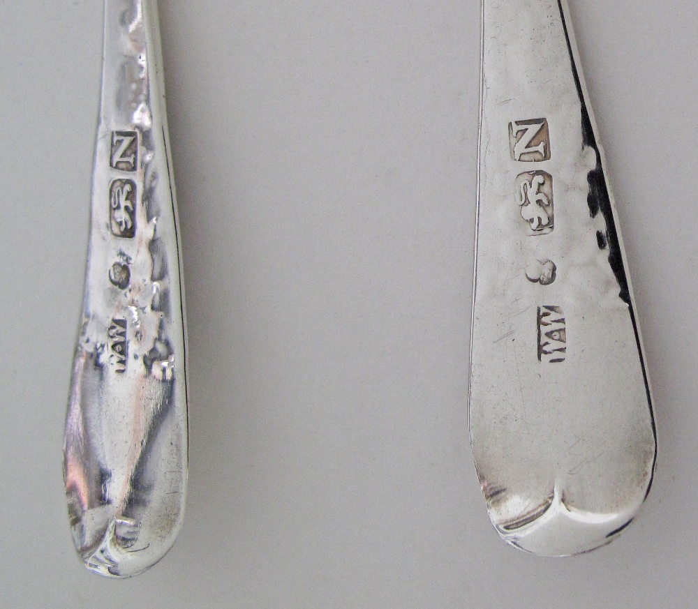 Silver berry spoons. - Image 7 of 10