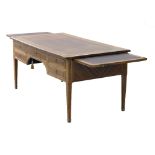 French king wood kneehole desk / bureau plat.
