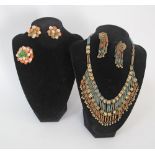 Vintage costume jewelry.