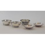 Cypriot silver footed bowls.