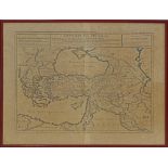 De l' Isle - Copperplate print of a map.