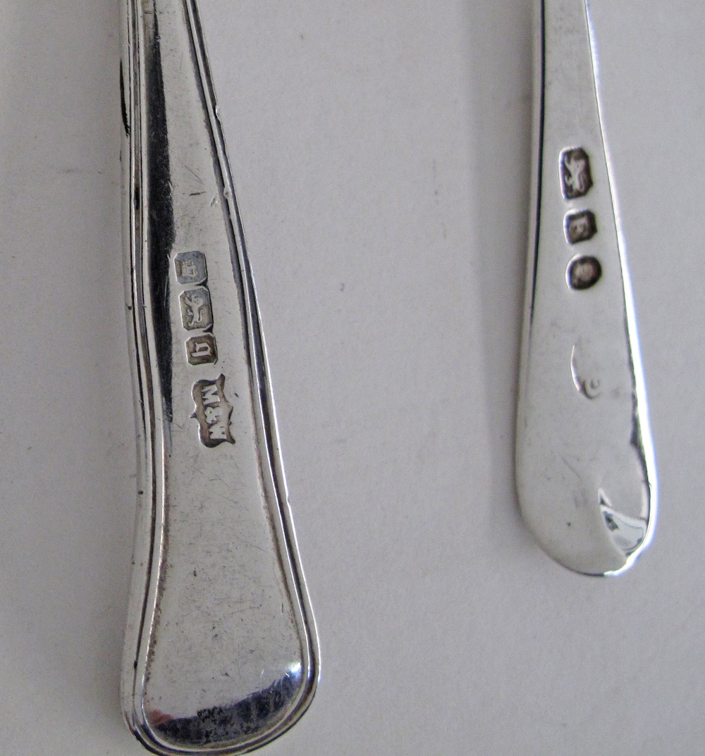 Silver berry spoons. - Image 4 of 10