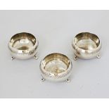 Cypriot Stephanides set of three silver salts