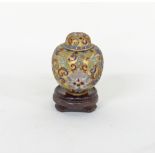 Chinese miniature cloisonné jar