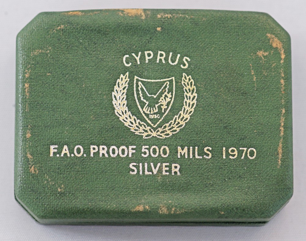 Cyprus 1970 SILVER coin - Image 4 of 4