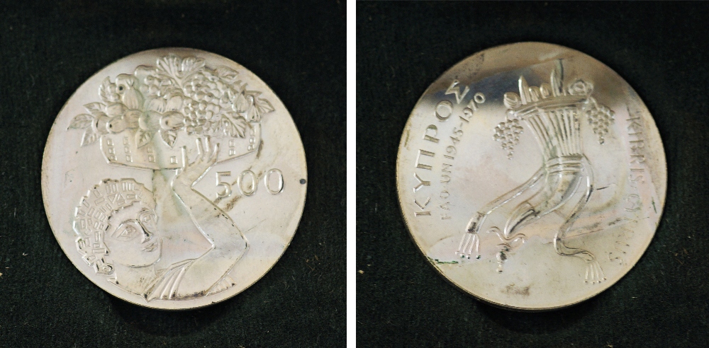 Cyprus 1970 SILVER coin