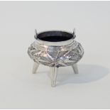 Chinese miniature silver cauldron