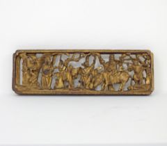 Chinese gilt wood carving