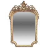 Giltwood and gesso wall mirror