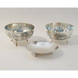 Cypriot silver footed bowls