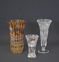 Art Deco crystal vases