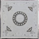 Cypriot embroidery on linen