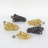 Chinese set of five grape clusters