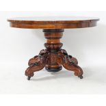 An Italian oval center table