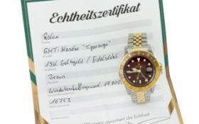 Rolex GMT-Master "Tigerauge" Ref. 16753 Automatik 750/- Gelbgold/Edelstahl