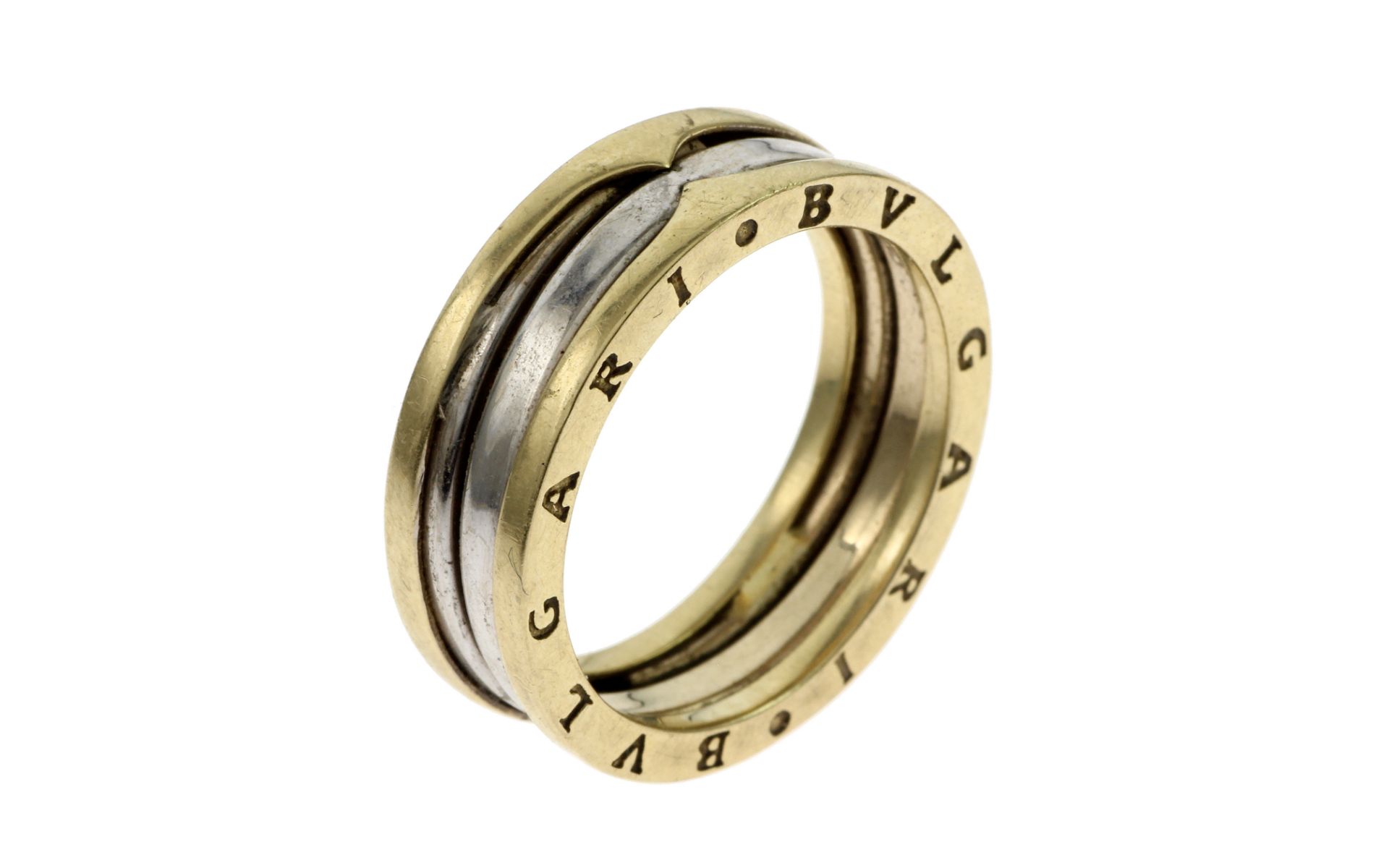 Ring 585/- Gelbgold und Weissgold 6.70g