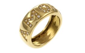 Ring "Amore" 750/- Gelbgold mit Diamanten 8.07g