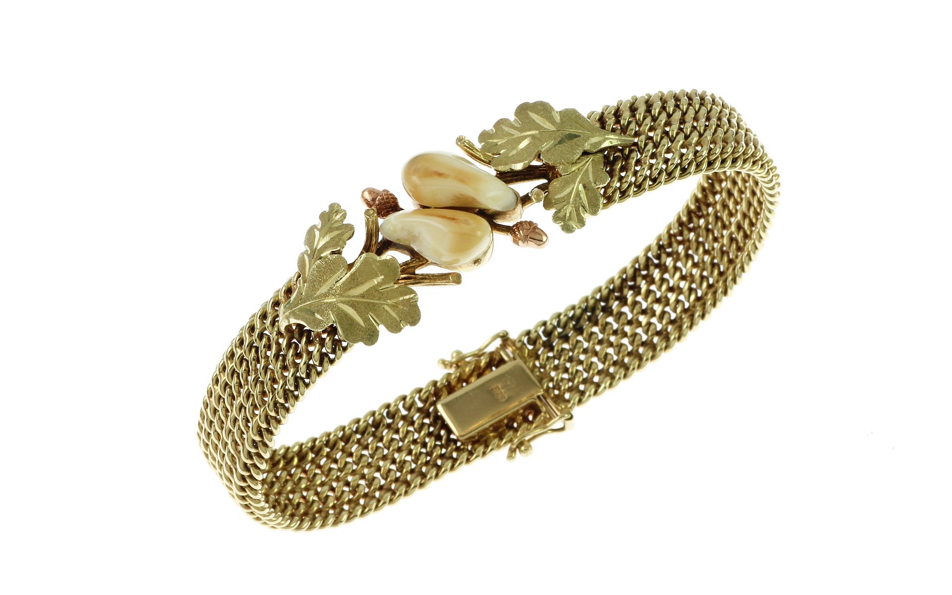 Armband 585/- Gelbgold mit Grandeln 36.45g