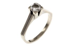 Ring 585/- Weissgold mit Diamant 4.50g