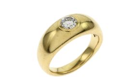 Ring 750/- Gelbgold mit Diamant 13.05g
