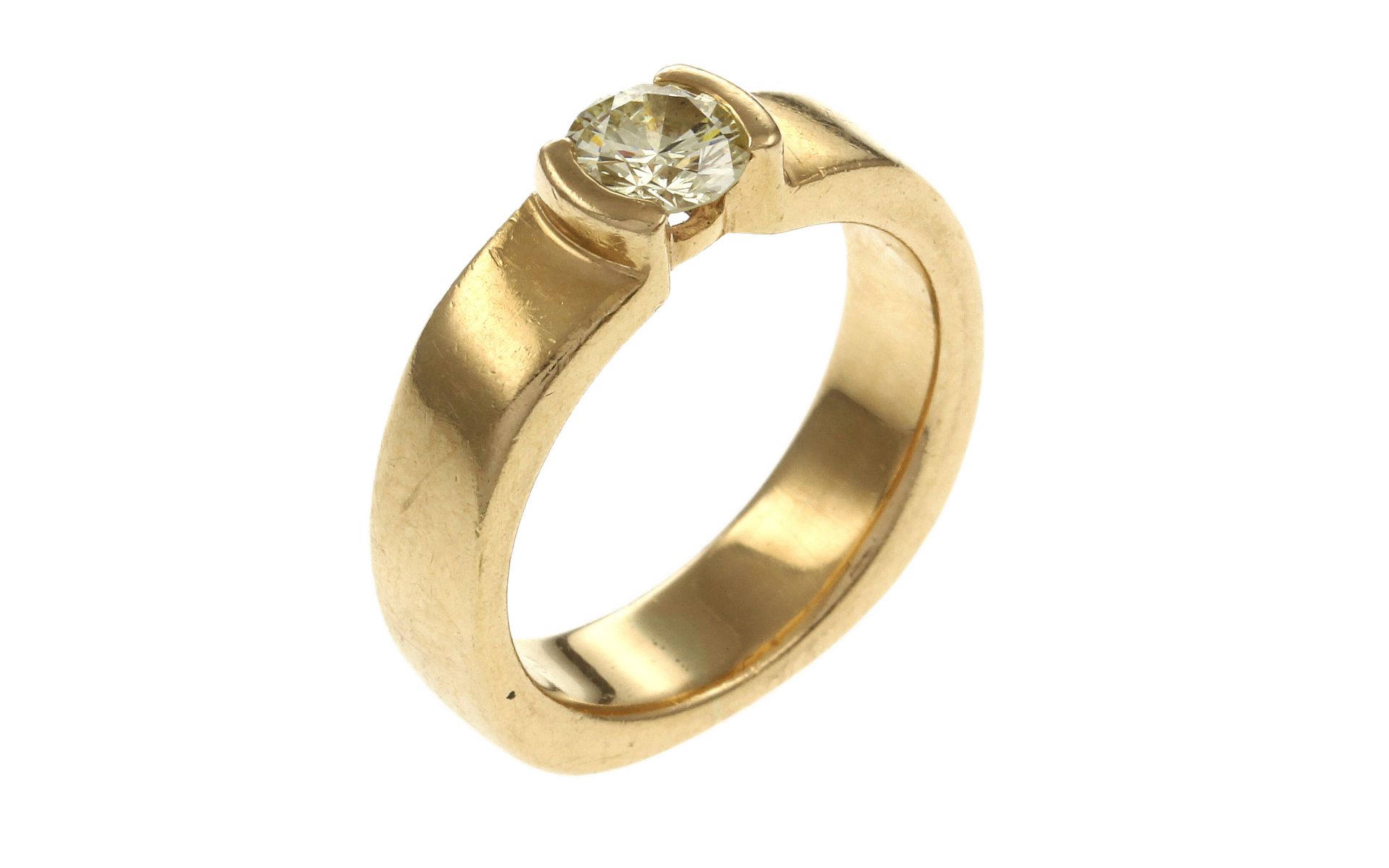 Ring 585/- Gelbgold mit Diamant 7.07g