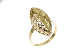 Ring 3.59g 585/- Gelbgold. Ringgroesse ca. 68