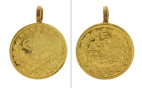 Muenzanhaenger 18.38g 916/- Gelbgold