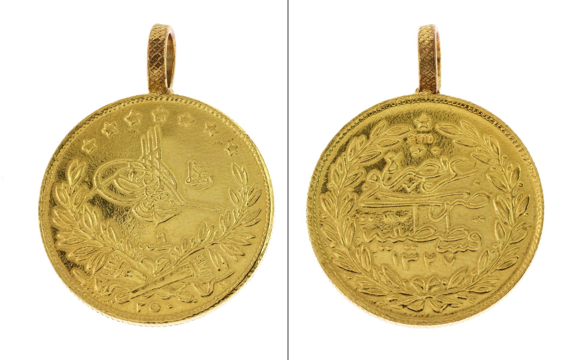 Muenzanhaenger 18.38g 916/- Gelbgold