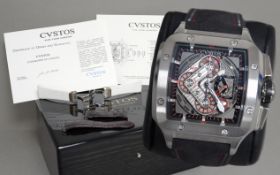 Cvstos Evosquare - 50 Chronograph Ref. 011/100 mit Box und Papieren