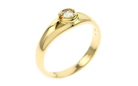 Ring 750/- GG mit Diamant