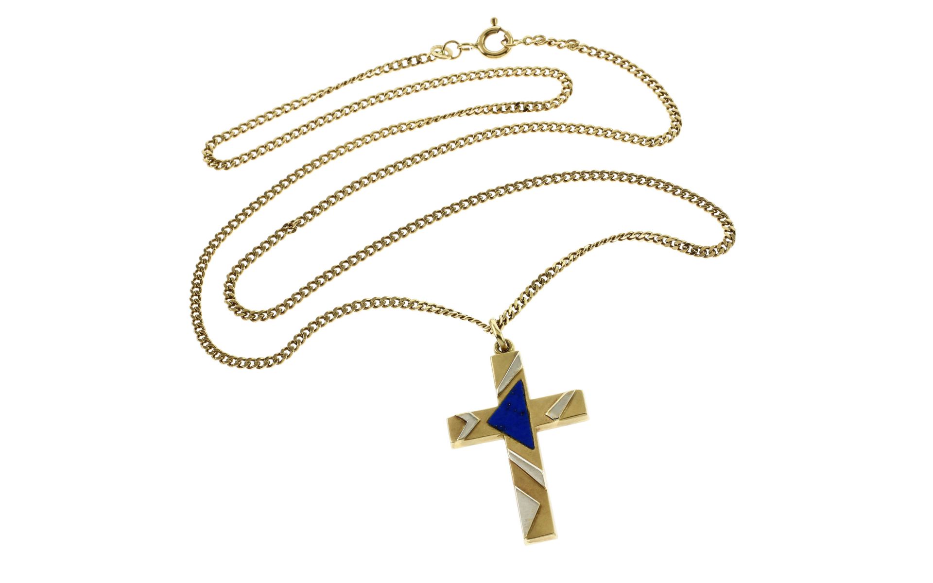 Kette mit Kreuz 333/- und 375/- GG und WG