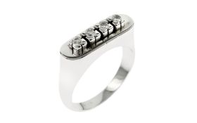 Ring 750/- Wg mit Diamanten 