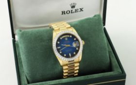Rolex Day-Date Automatik 750/- GG mit Diamanten