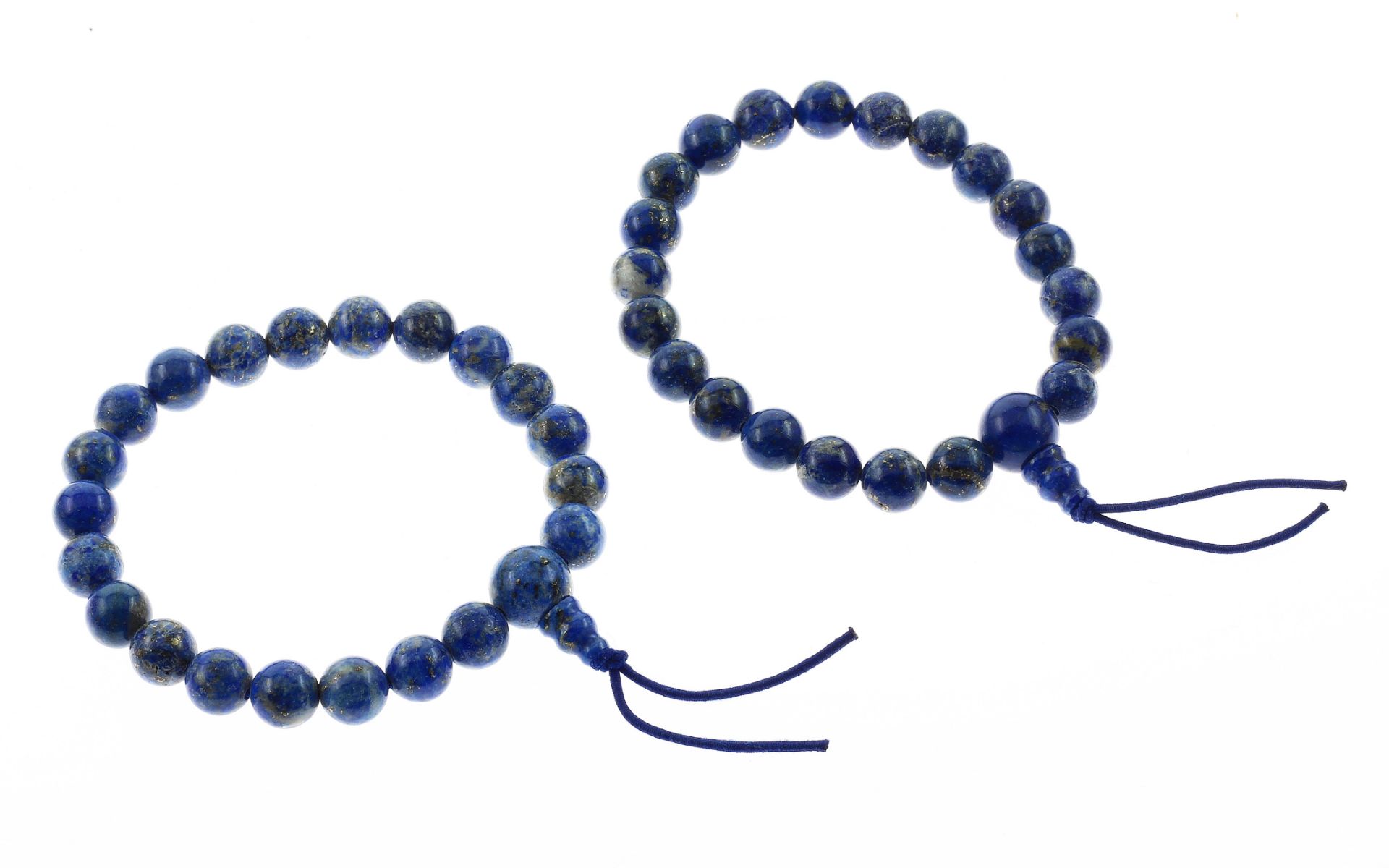 2 x Steinarmbaender Lapislazuli