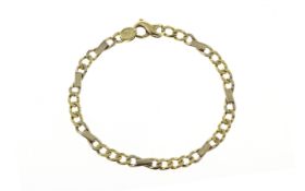 Armband 11.78 g 585/- Gelbgold und Weissgold Laenge 19.00cm