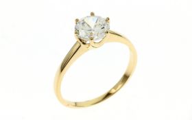 Ring 2.08 g 333/- Gelbgold mit Zirkonia Ringgroesse 58