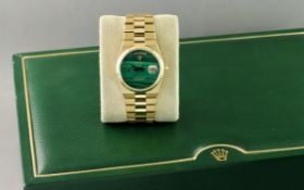 Rolex Day-Date Ref. 19078 Quarz 750/- Gelbgold mit Box und ohne Papiere