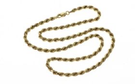 Kordelkette 8.12 g 375/- Gelbgold Laenge 46.00 cm