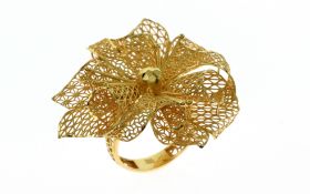 Ring 6.98 g 585/- Rotgold Ringgroesse 56