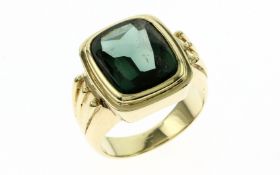 Ring 13.65 g 585/- Gelbgold mit Turmalinen Ringgroesse 59