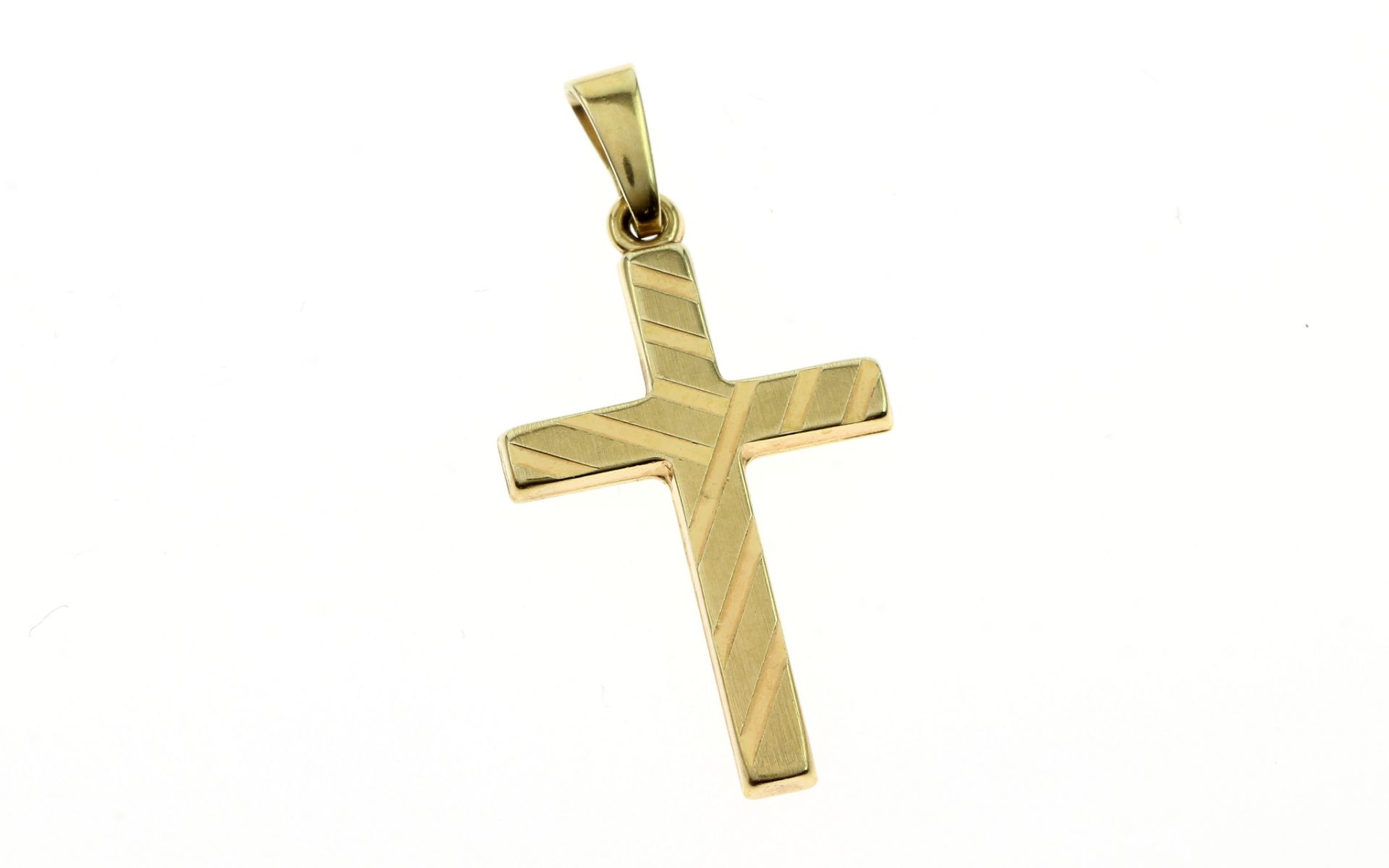 Anhaenger Kreuz 0.70 g 585/- Gelbgold