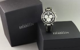 Michel Herbelin Ref. 36655 Quarz Edelstahl mit Lederband und Box