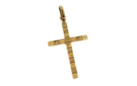 Anhaenger Kreuz 2.43 g 750/- Gelbgold