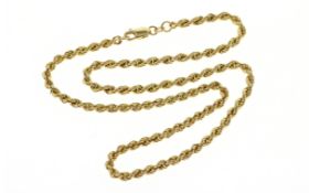 Kordelkette 7.02 g 585/- Gelbgold Laenge 45.00 cm