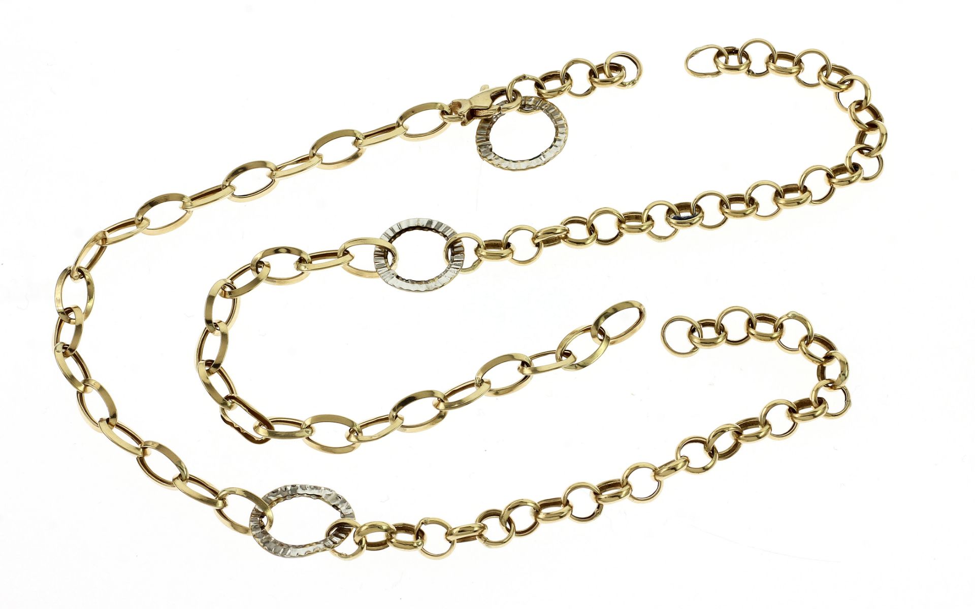 Kette 7.24 g 585/- Gelbgold  ( defekt ) Laenge 50.00 cm