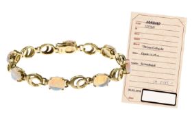 Armband 750/- Gelbgold 18.80 gr mit Opalen mit 14.42 ct. mit Zertifikat 5.589 â‚¬