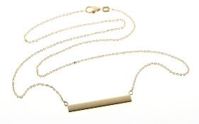 Collier 2.39 g 585/- Gelbgold Laenge 45.00 cm