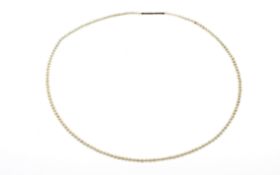 Perlenkette mit 925/- Silberverschluss Länge 42.00 cm