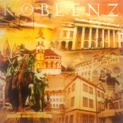 "Druck auf Leinwand „Koblenz Collage“ von Fritz Art"